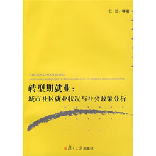 转型期就业：城市社区就业状况与社会政策分析