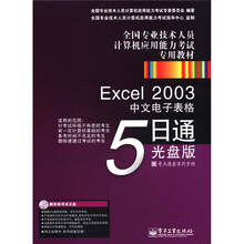 全国专业技术人员计算机应用能力考试专用教材:Excel2003中文电子表格5日通(光盘版)(CD-ROM光盘)