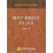 高等学校经济学专业主要课程教材:现代产业组织学理论与政策