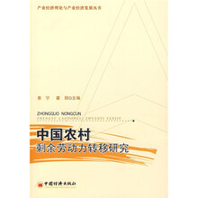 中国农村剩余劳动力转移研究