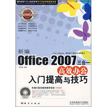 新编Office 2007三合一高效办公入门提高与技巧(附光盘)