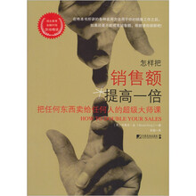 怎样把销售额提高一倍（把任何东西卖给任何人的超级大师课）