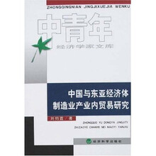 中国与东亚经济体制造业产业内贸易研究