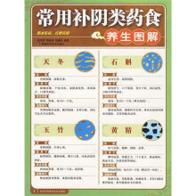 常用补阴类药食养生图解