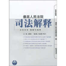最高人民法院司法解释（2009年卷）