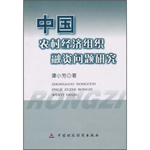中国农村经济组织融资问题研究