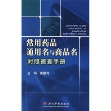 常用药品通用名与商品名对照速查手册