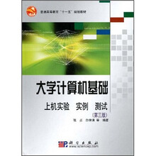 普通高等教育“十一五”规划教材·大学计算机基础：上机实验 实例 测试（第3版）