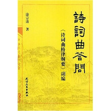 诗词曲答问：《诗词曲格律纲要》副编