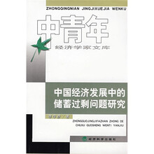 中国经济发展中的储蓄过剩问题研究