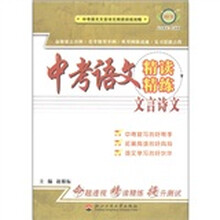 中考语文现代文阅读训练攻略:中考语文精读精练·文言诗文
