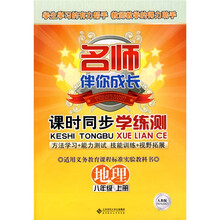 名师伴你成长·课时同步学练测：地理（8年级上册）（人教版）