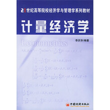 21世纪高等院校经济学与管理学系列教材:计量经济学