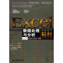 EXCEL数据处理与分析实战技巧精粹(附CD光盘1张)