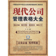 现代公司管理表格大全（附赠光盘1张）