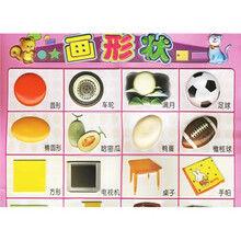 凹凸版儿童认知挂图：画形状