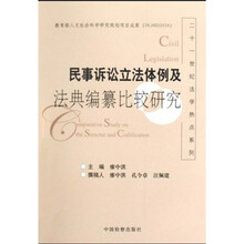 民事诉讼立法体例及法典编纂比较研究