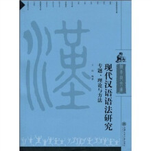 现代汉语语法研究：专题、理论与方法