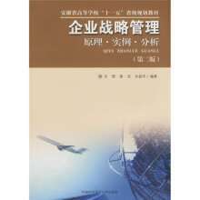 安徽省高等学校十一五省级规划教材:企业战略管理原理实例分析(第2版)