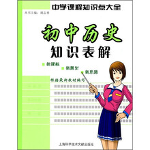 中学生课程知识点大全：初中历史知识表解
