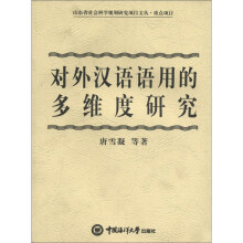 对外汉语语用的多维度研究（重点项目）/山东省社会科学规划研究项目文丛