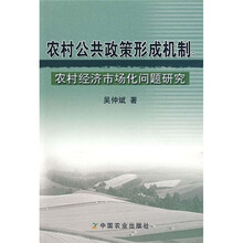 农村公共政策形成机制：农村经济市场化问题研究