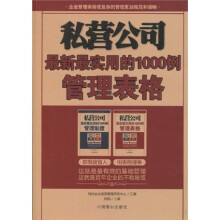 私营公司最新最实用的1000例管理表格