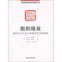 组织绩效：组织行为分析与业绩评价实用指南
