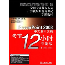 PowerPoint2003中文演示文稿考前12小时(附光盘)(精)