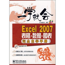 一学就会:Excel 2007表格·数据·图表完全自学手册(附光盘)