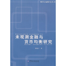 未观测金融与货币均衡研究