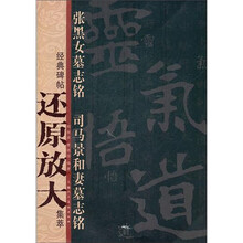 张黑女墓志铭·司马景和妻墓志铭：经典碑帖还原放大集萃