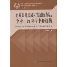 中山市大涌镇江木家具产业集群个案研究·企业集群形成和发展的力量:企业、政府与中介机构