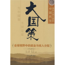 通向大国之路的中国民生:全球视野中的就业与收入分配
