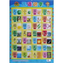 宝宝蛋凹凸版儿童水晶挂图：双语识字