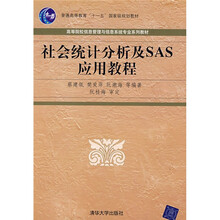 高等院校信息管理与信息系统专业系列教材：社会统计分析及SAS应用教程