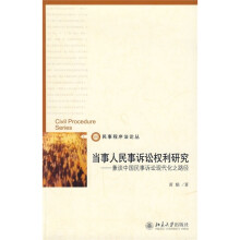 民事程序法论丛·当事人民事诉讼权利研究：兼谈中国民事诉讼现代化之路径