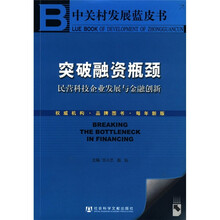 突破融资瓶颈（附光盘民营科技企业发展与金融创新）/中关村发展蓝皮书