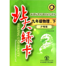 北大绿卡·新课标教材课时同步讲练：9年级物理（下）（沪粤版）