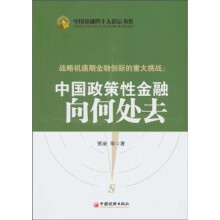 战略机遇期金融创新的重大挑战：中国政策性金融向何处去