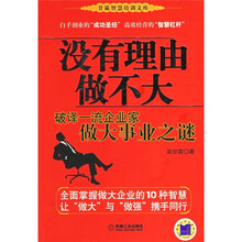 没有理由做不大：破译一流企业家做大事业之谜
