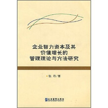 企业智力资本及其价值增长的管理理论与方法研究
