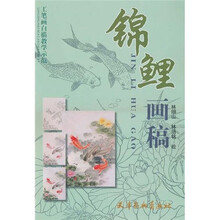 工笔画白描教学示范：锦鲤画稿