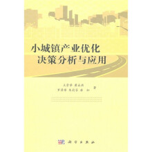 小城镇产业优化决策分析与应用