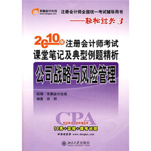 2010年注册会计师考试课堂笔记及典型例题精析：公司战略与风险管理