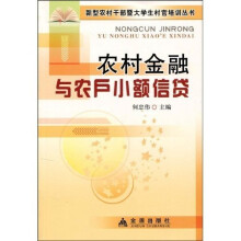 农村金融与农户小额信贷
