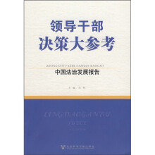 领导干部决策大参考：中国法治发展报告