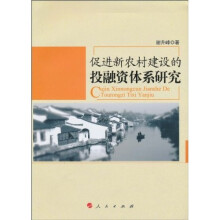 促进新农村建设投融资体系研究