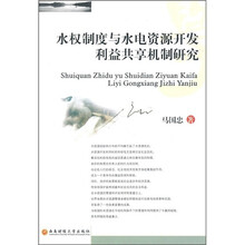 水权制度与水电资源开发利益共享机制研究