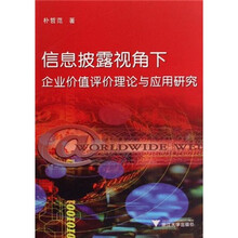 信息披露视角下企业价值评价理论与应用研究